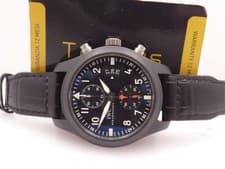 CHRONOGRAPH IWC TOP GUN FLYBACK IW3880 WITH PAPERS 2017 CERAMIC AUTOMATIC WATCH
