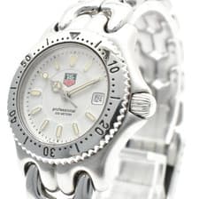 TAG Heuer WG1312-0 Professional S/el Quartz Women's Watch 28mm White Dial Silver