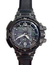 CASIO G-SHOCK Solar Analog Black Watch Excellent JAPAN