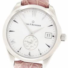 Carl F. Bucherer Manero Date Women's Watch Small Second Automatic Used From Japa