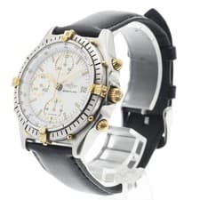 BREITLING CHRONOMAT 81.950 39mm SS/YG White Dial Automatic Chronograph #C485