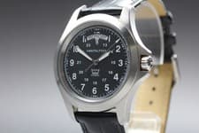 [Near MINT] Hamilton Khaki H644510 40mm Black Dial Day Date Quartz Men's Watch