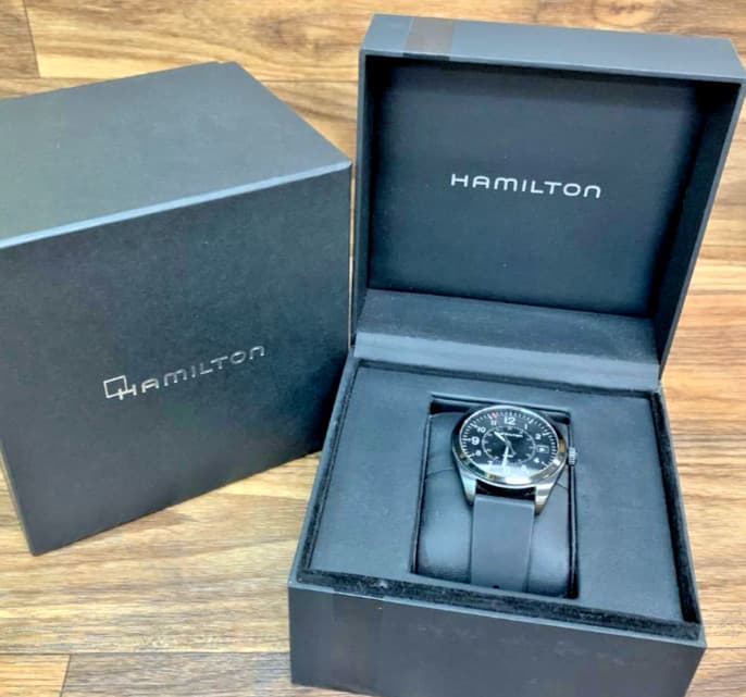 Hamilton Khaki Field Quartz Black PVD H684010/ H684110 40mm w/Box - Excellent