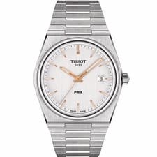 TISSOT MENS PRX QUARTZ WATCH T137.410.11.031.00 SILVER -RRP 395.00