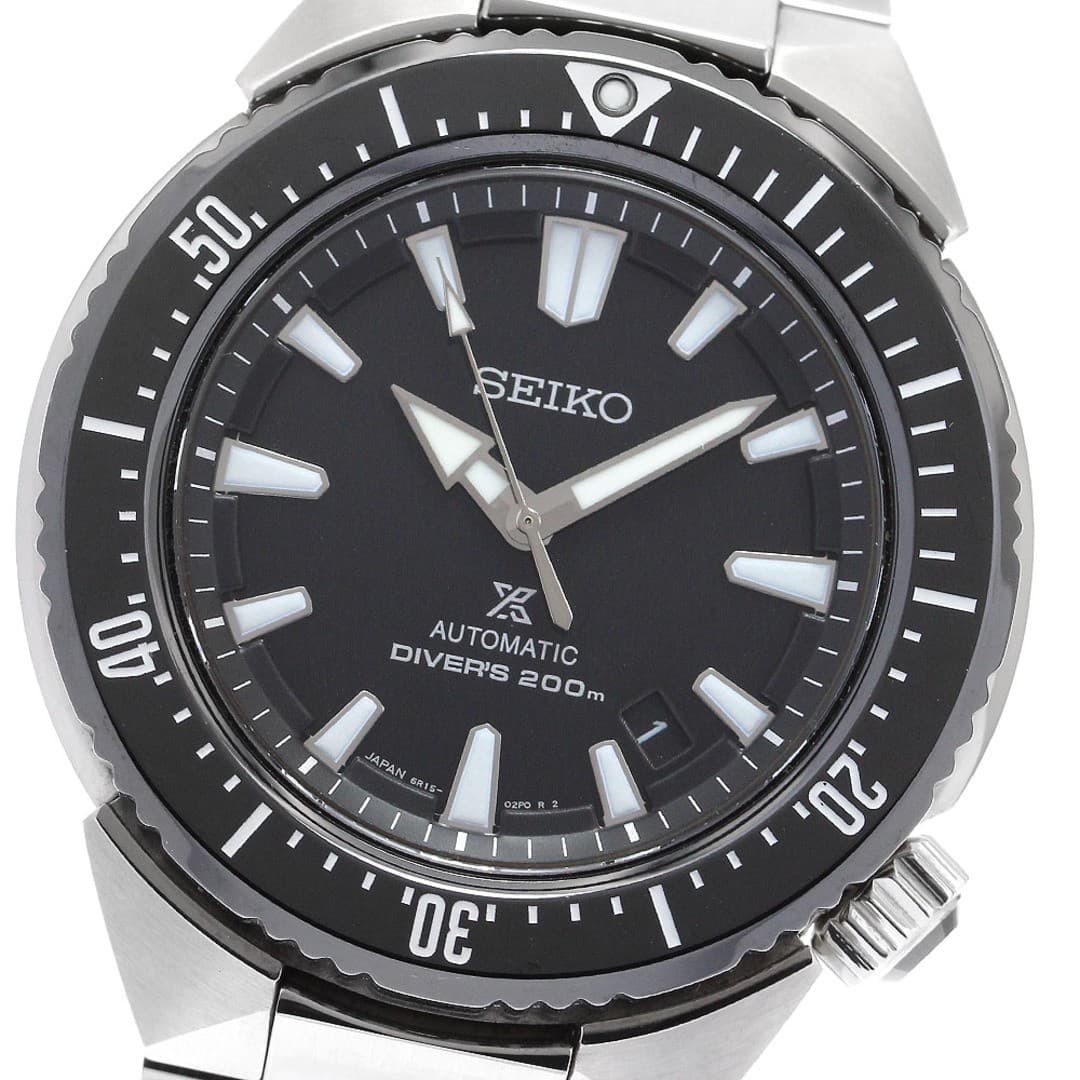 Seiko SBDC039 Prospex Diver Men's Automatic Watch Black Dial Used From Japan Fro