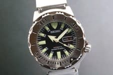 [Near MINT] SEIKO Black Monster SKX779 7S26-0350 42mm Automatic Men's Watch JP