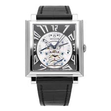 Milus Tri Retrograde Black & Silver Dial Automatic Men's Watch HERT 001