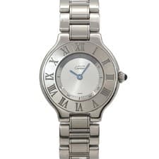 Cartier Must 21 W10109T2 Quartz Silver Dial Ladies Watch 90322893