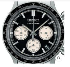 SEIKO SBTR055 Chronograph Men's Watch Black  Quartz Japan