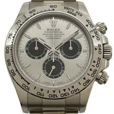ROLEX Daytona Steel/Black 126509 Silver 18K White Gold Automatic Mens #OK002