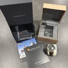 Hamilton Khaki Aviation ETO Watch 6.69in Wrist Black Dial