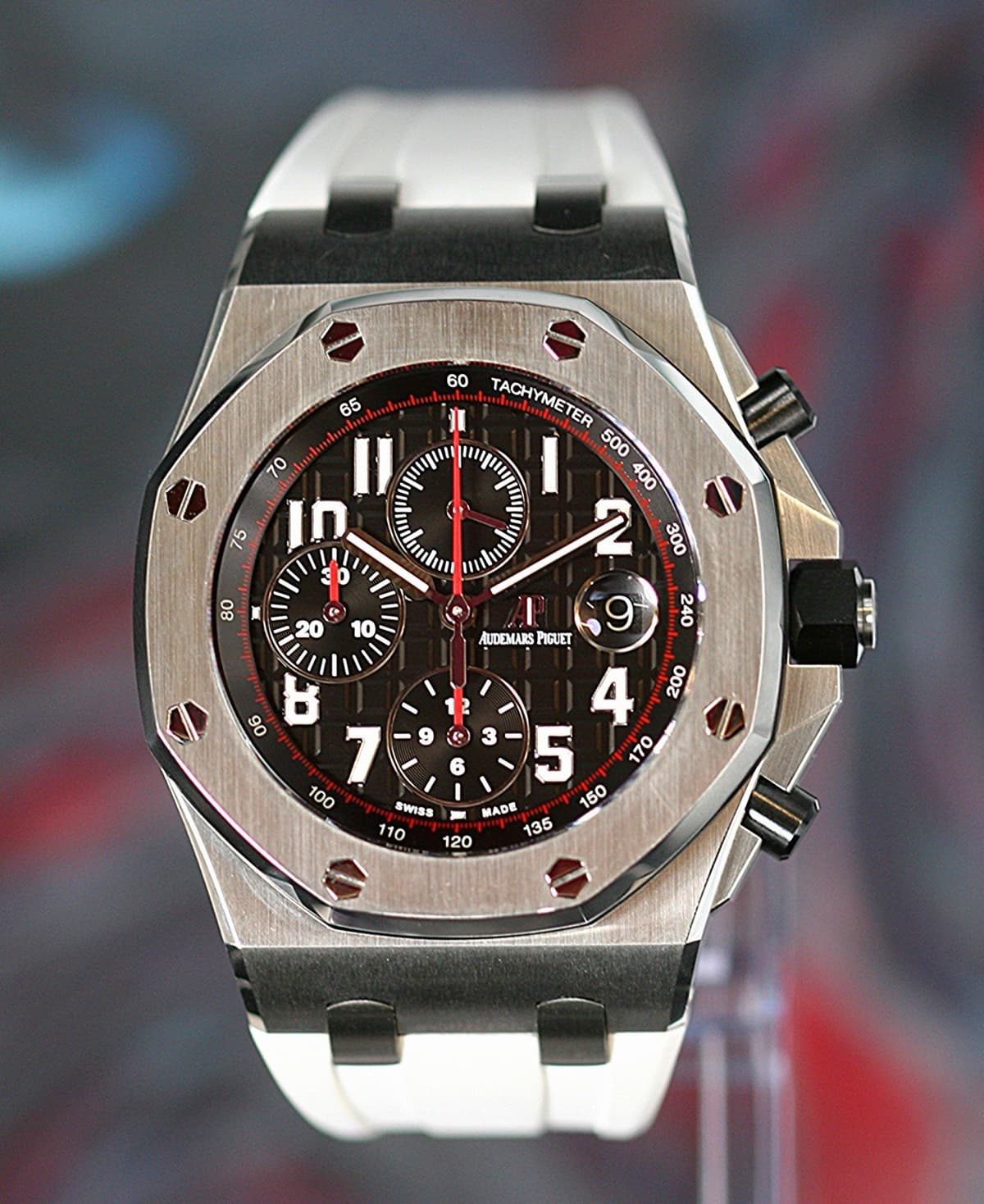 2017 Audemars Piguet Royal Oak Offshore “Vampire” 26470ST Papers AP Case + Strap