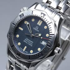 [Exc+5] OMEGA Seamaster 300M 2562.80 Cal.1438 Navy Blue 36mm Men's Watch Quartz