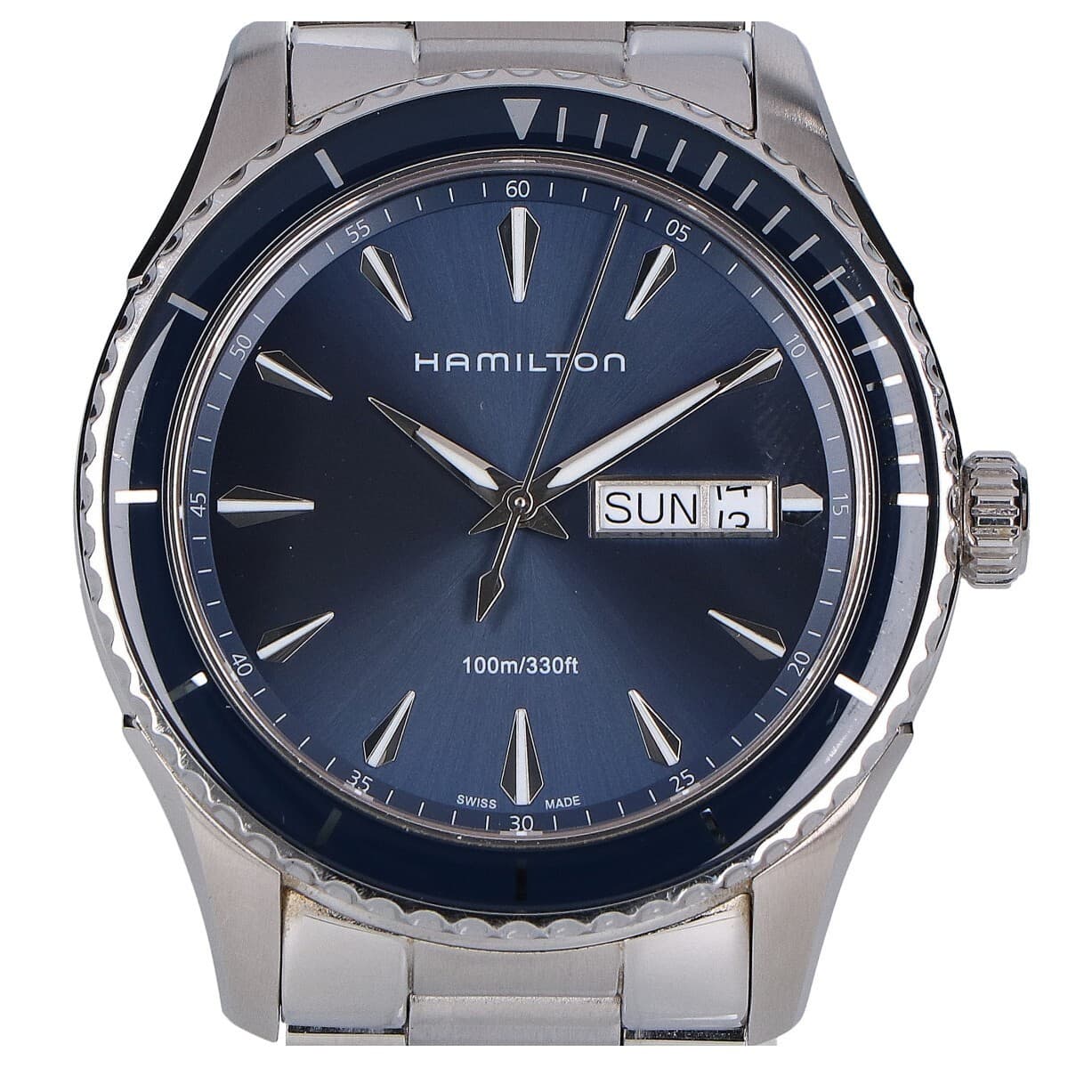 Hamilton H37551141 Jazzmaster Seaview Day Date Quartz Working