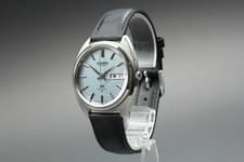 SEIKO LORD MATIC LM 5606-7150 Light Blue AT Men's Watch Vintage 1971 Near MINT