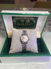 RADO Green Horse Automatic Ladies Watch Silver Dial Near Mint with Box