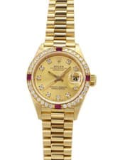 ROLEX Datejust 10P Diamond & 4P Ruby 69068G SW17159