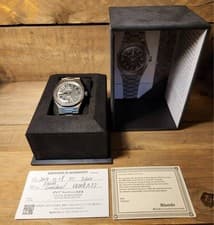 Nivada Grenchen F77 Meteorite Titanium Automatic Men's Watch 37mm - 68008A77 -