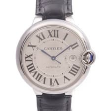 CARTIER Ballon Bleu W69016Z4 Automatic Watch Stainless Steel Silvered Opaline