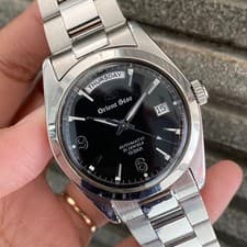 RARE Orient Star President Automatic EV0F-C0 Black Dial Day Date Watch Vintage