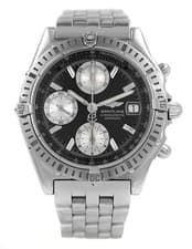 Breitling Chronomat A13352 Chronograph Black Dial Steel 39MM Men's Automatic
