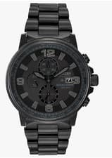 Citizen Eco-Drive Black Nighthawk CA0295-58E Chronograph Men Wrist Watch