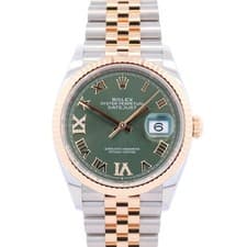 Rolex Datejust 36mm Olive Green Dial Watch Ref# 126233