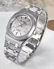 San Martin 38.5mm Miyota  9015 Automatic 10Bar Silver Dial X