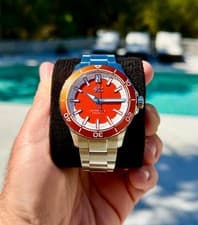 Christopher Ward C60 Trident Reef 44mm Tuba Orange Bader Bracelet FOR SUMMER!!!