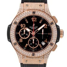 Hublot Big Bang 41mm 341.PX.130.RX.174 Diamond Pave Case 18k Rose Gold Watch