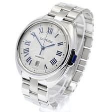 CARTIER CLÉ DE CARTIER WSCL0007 40mm SS Silver Dial Automatic Date #C378