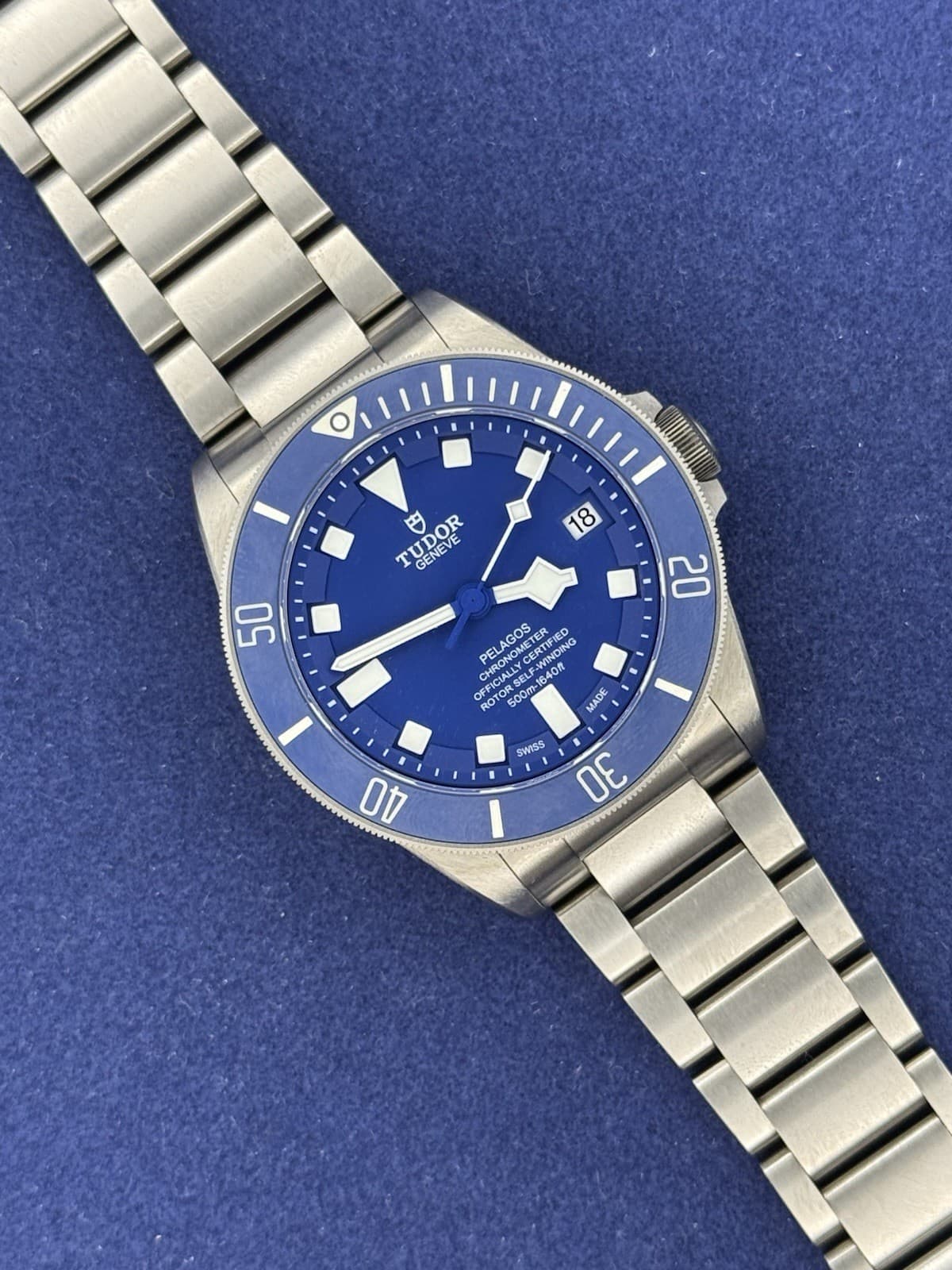 TUDOR Pelagos 25600TB 42mm Titanium Blue Dial Box Papers