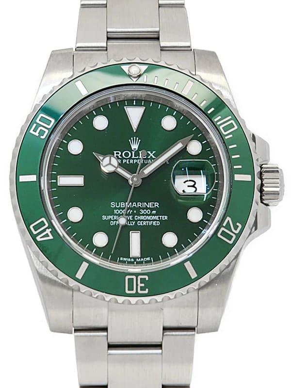 ROLEX Submariner Date Green Sub 116610LV SW17094