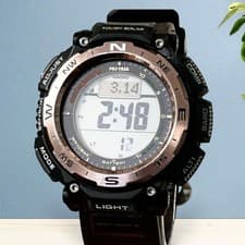 Casio Pro Trek Climber Watch PRW 3400Y Quartz Solar World Time Wrist 24cm