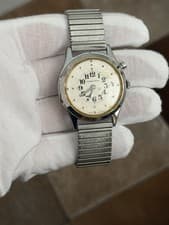 Rare Vintage Citizen Shine Manual Wind Men’s Flip Top Braille Watch JDM 1960s