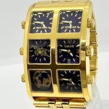 Ice Link 4 Time Zone GZB3446 D509.149S Men's Watch Purple From Japan