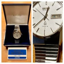 Seiko 6G28 Gold Quartz Mens Watch Vintage Timepiece Genuine Stainless