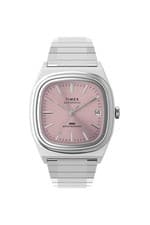 Timex 1983 E-Line Reissue 34mm Pink Automatic Watch TW2Y66800