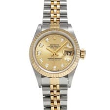ROLEX Datejust 69173G Champagne/diamond WATCH 719855