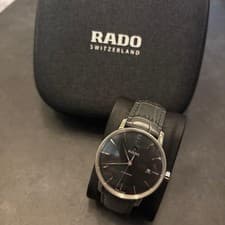 Rado Men Wristwatch Black Round Black Automatic Work 132680
