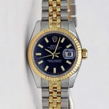 Rolex Lady-Datejust 26, 179173, Steel & Gold, Blue Dial, Jubilee Bracelet