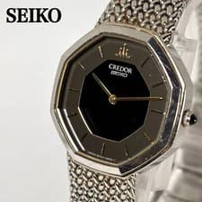 Seiko Credor Octagon Ladies Quartz Watch 25mm Stainless Steel Authentic New