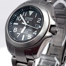 Citizen Promaster Titanium Perpetual Watch Boys Size New Battery Authentic