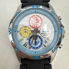 ONE PIECE Chronograph Watch Silicone Band Blue/White/Black Unused