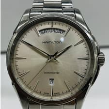 HAMILTON Jazzmaster H325050 Silve Dial 38mm Automatic Day Date Men's Watch JAPAN