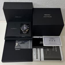 Seiko Astron SBXC053 5X53-0AJ0 GPS Solar Dual Time Black Dial Watch Japan