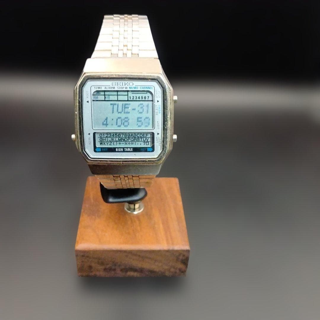 SEIKO digital 1980's MEMO CHANNEL rare rare