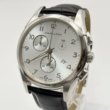 Hamilton Jazzmaster Chronograph Quartz Watch H386120 Mens wrist 18cm