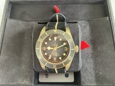 Tudor Heritage Black Bay Bronze 79250B Chronometer 200M Slate Dial Watch And Box