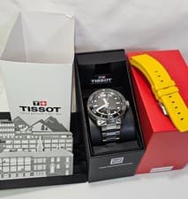 TISSOT SEASTAR 2000 POWERMATIC 80, SS FACTORY BRACELET, T120.607.17.441.00, BLK